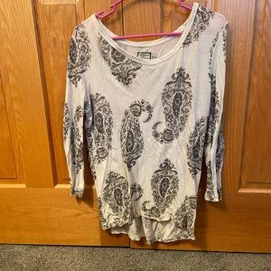 Lucky Brand Paisley Knit Top